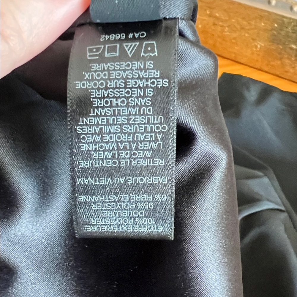 Express Black Button-Front Mini Dress - Picture 7 of 8